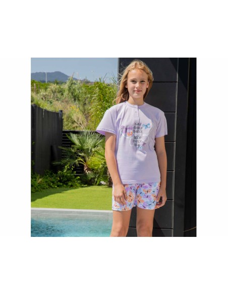 Pijama corto juvenil algodón 254000 de Muslher