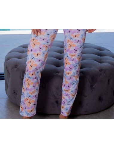 Pijama largo mujer algodón entretiempo 256007 de Muslher - DETALLE PANTALÓN
