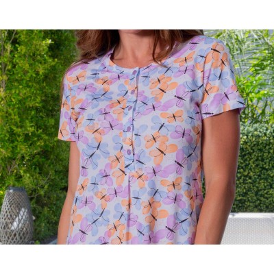 Camisón mujer algodón manga corta 259103 de Muslher 2