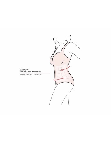 Bañador reductor bandeau copa B Salina de...