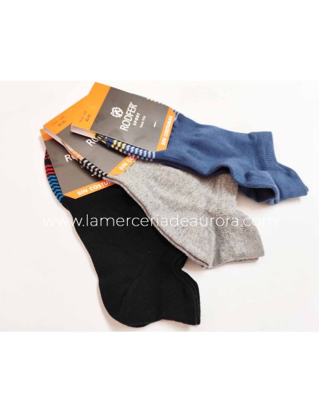 Calcetines caballero invisible fantasía Giulio 6119 de Rodfer - 3 colores