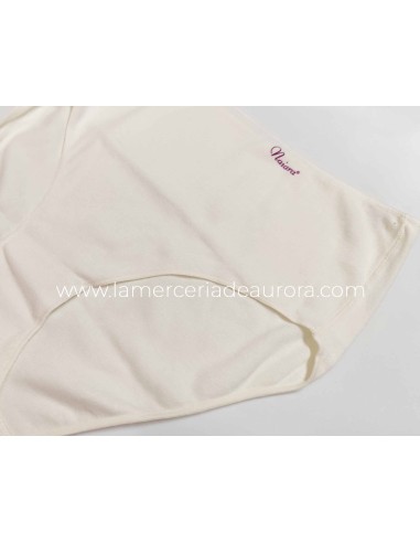 Braga lisa algodón 271 de Naiara - MARFIL