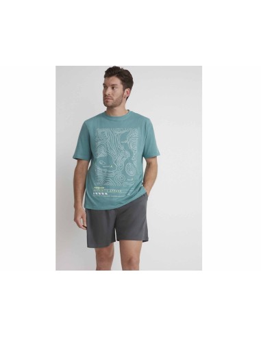 Pijama corto hombre algodón "Freedom Authentic Apparel" de Diassi