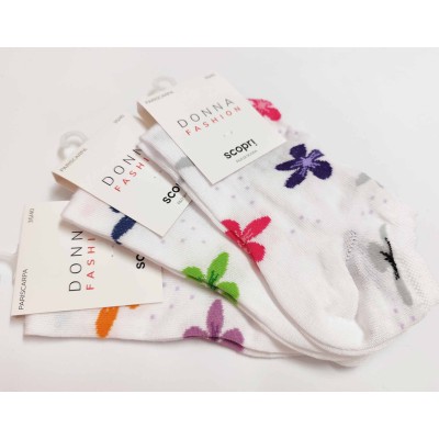 Calcetines invisibles mujer algodón sin costuras blancos...