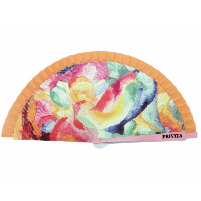 Abanico madera con funda "Composición Astral VI de Morgner" de Privata