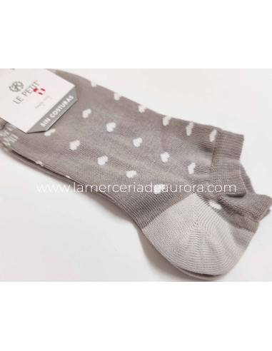Calcetines Corazones 6016 de Lepetit - GRIS