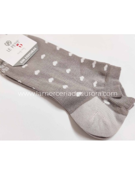 Calcetines Corazones 6016 de Lepetit - GRIS