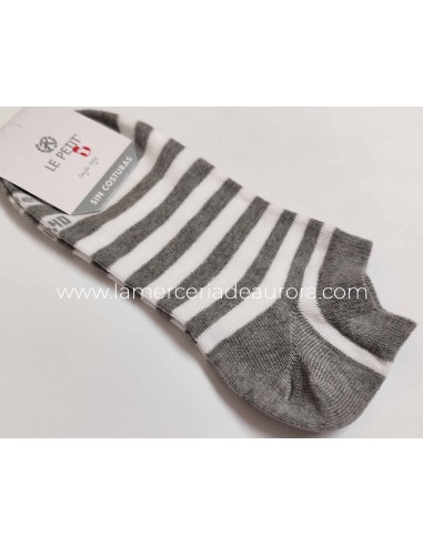 Calcetines rayas 6016 de Lepetit - GRIS