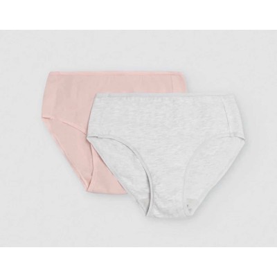Pack bragas altas 19429 - Rosa nude y gris 2