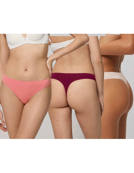 Tanga liso algodón (pack 3 uds) 19644 de Ysabel Mora