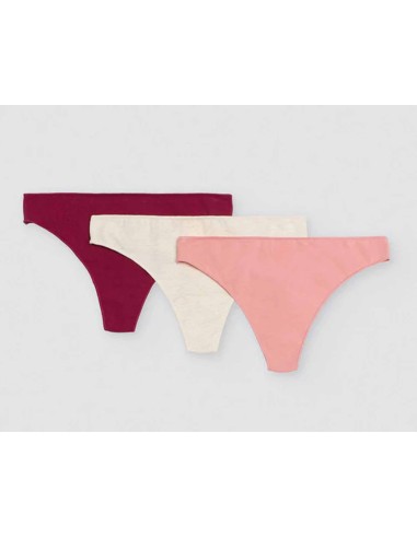 Tanga liso algodón (pack 3 uds) 19644 de Ysabel Mora