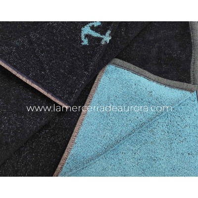 Toalla playa rizo algodón (100x170cm) "Anclas" de Barceló 2