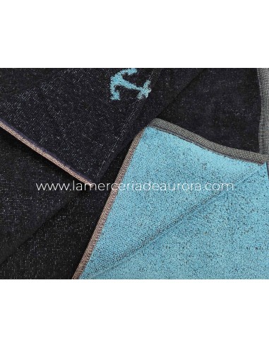 Toalla playa rizo algodón (100x170cm) "Anclas"...