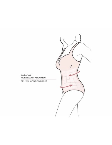 Bañador reductor bandeau 83008 de Ysabel Mora