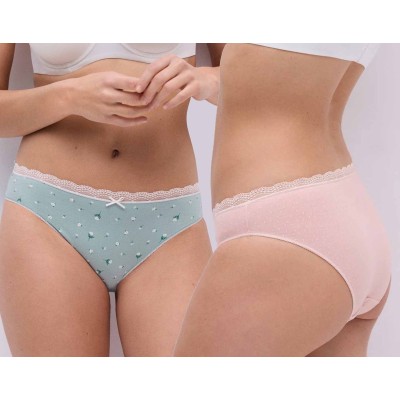 Pack bragas MIDI algodón fantasía 19071 de Ysabel Mora