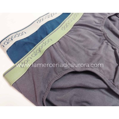 Slip junior liso (2 uds) PS61 de Don Algodón - varios... 2