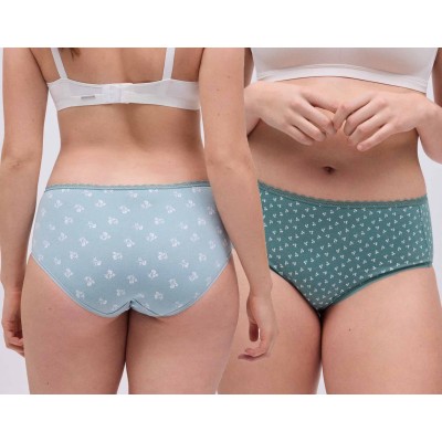 Pack bragas ALTAS algodón fantasía 19077 de Ysabel Mora