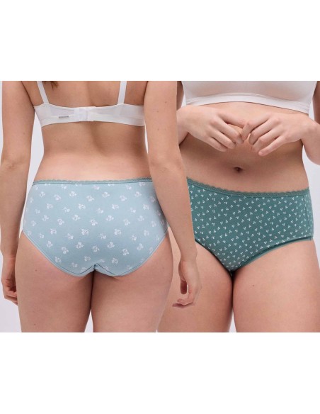 Pack bragas ALTAS algodón fantasía 19077 de Ysabel Mora