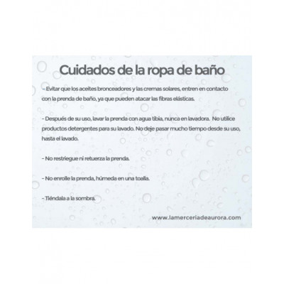 Bikini baño mujer reductor copa C sin aros con relleno 12.152C de Deidad 2