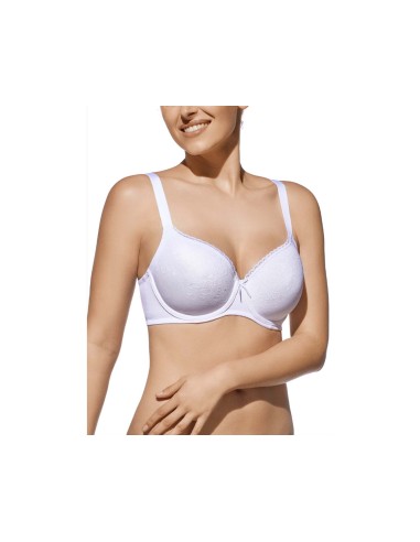 Sujetador Venus copa C con aros y relleno de Selene - BLANCO