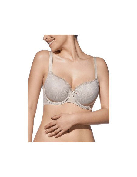 Sujetador Venus copa C con aros y relleno de Selene - TIERRA