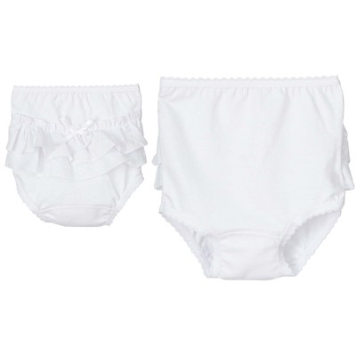 Braga cubrepañal con volante plumeti Tile de Calamaro - Blanco