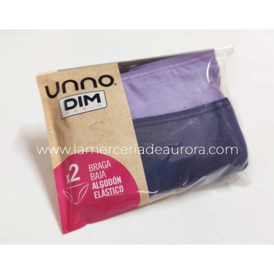 Braga baja de algodón elástico (2 uds) D05DW de Unno by Dim 2