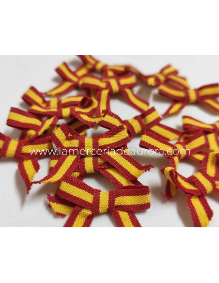Lazo de algodón (24 uds) Bandera de España