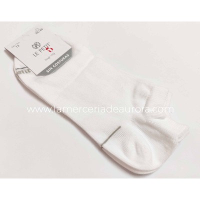 Calcetín invisible de algodón sin costuras 6021 de Le petit - CELESTE 2