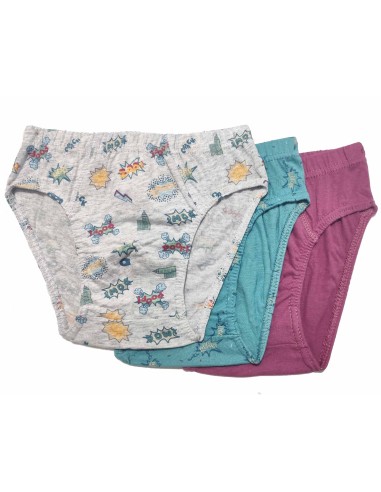 Slip infantil (pack 3 uds) Cómic 110 de Waterlemon