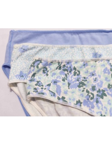 Braga midi (pack 3 uds) Green flower 221 de Waterlemon