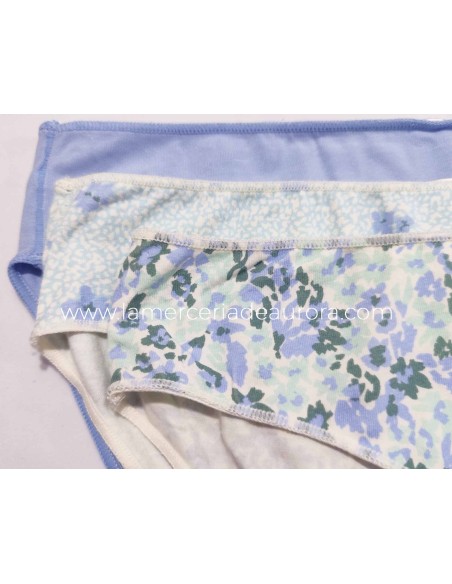 Braga midi (pack 3 uds) Green flower 221 de Waterlemon