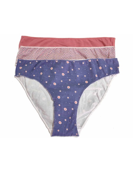 Braga midi (pack 3 uds) Pink flower & dots 221 de Waterlemon