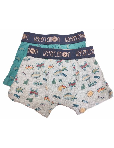 Bóxer infantil (pack 2 uds) Cómic 120 de Waterlemon