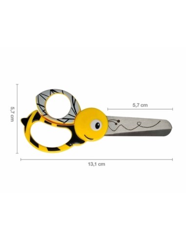 Tijera infantil Abeja (13cm) de Fiskars
