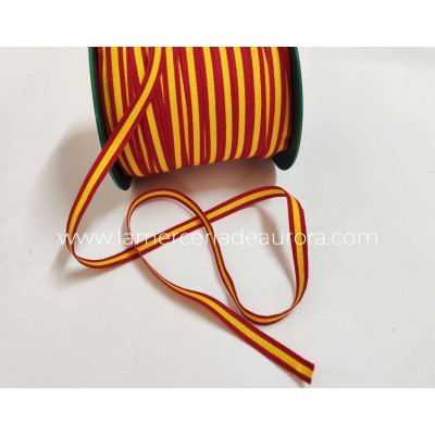 Cinta de algodón (8mm) Bandera de España 2