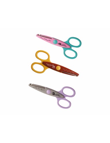 Tijeras infantiles corte decorativo (pack 3...