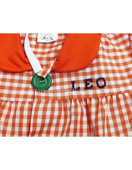 Letras bordadas termoadhesivas Rectas Azul Marino de Marbet