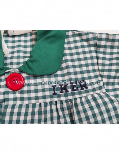 Letras bordadas termoadhesivas Rectas Azul...