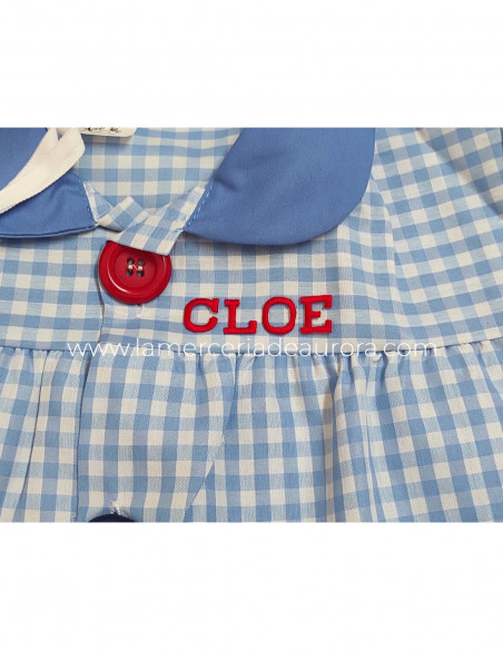 Letras bordadas termoadhesivas Rectas Rojas de Marbet