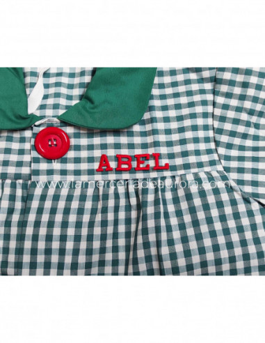 Letras bordadas termoadhesivas Rectas Rojas de...