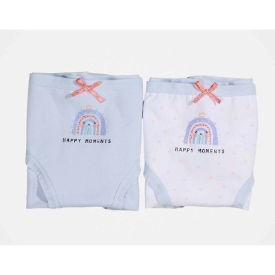 Bragas algodón niña Happy Moments (pack 2 uds) de Kehat