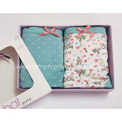 Bragas algodón niña Be Happy (pack 2 uds) de Kehat 2