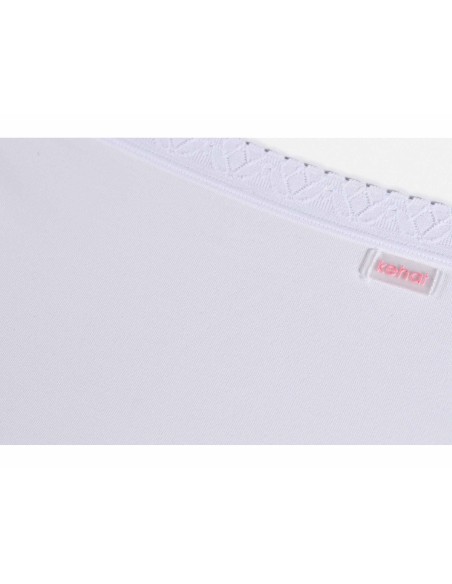 Braga midi algodón y encaje 4230 (pack 2 uds) de Kehat - BLANCO