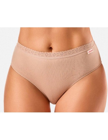 Braga midi algodón y encaje 4230 (pack 2 uds) de Kehat - NUDE