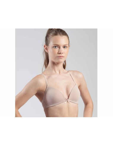 Sujetador juvenil multiposiciones copa A 201 de Kehat - NUDE/VISÓN