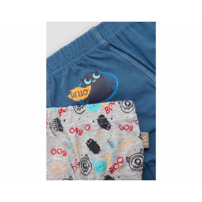 Slip infantil algodón (pack 2 uds) "Monster" de Ysabel Mora 2