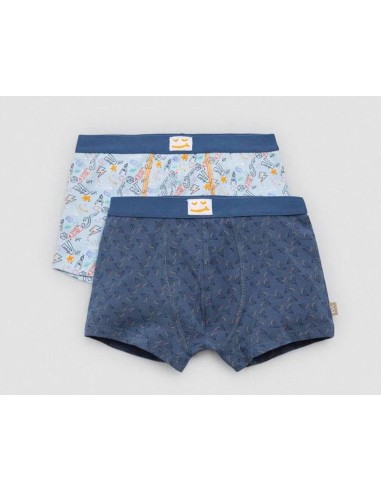 Bóxer infantil algodón "School" (pack 2 uds) 18449 de Ysabel Mora