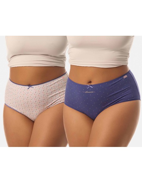 Braga alta mujer algodón "Awesome" (pack 2 uds) 4265 de Kehat