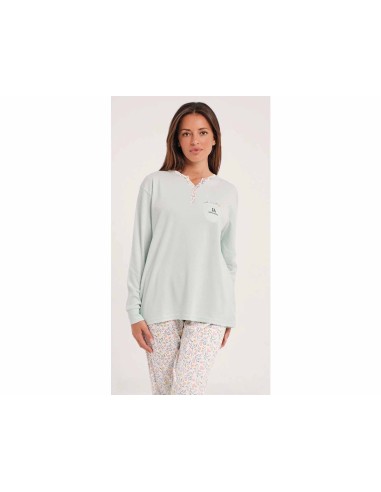 Pijama largo interlock mujer "Liberty" de Don Algodón